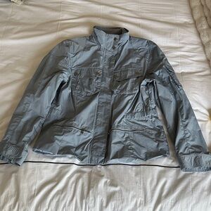 Lauren Ralph Lauren Women's Light Grayish Blue Windbreaker Military Jacket